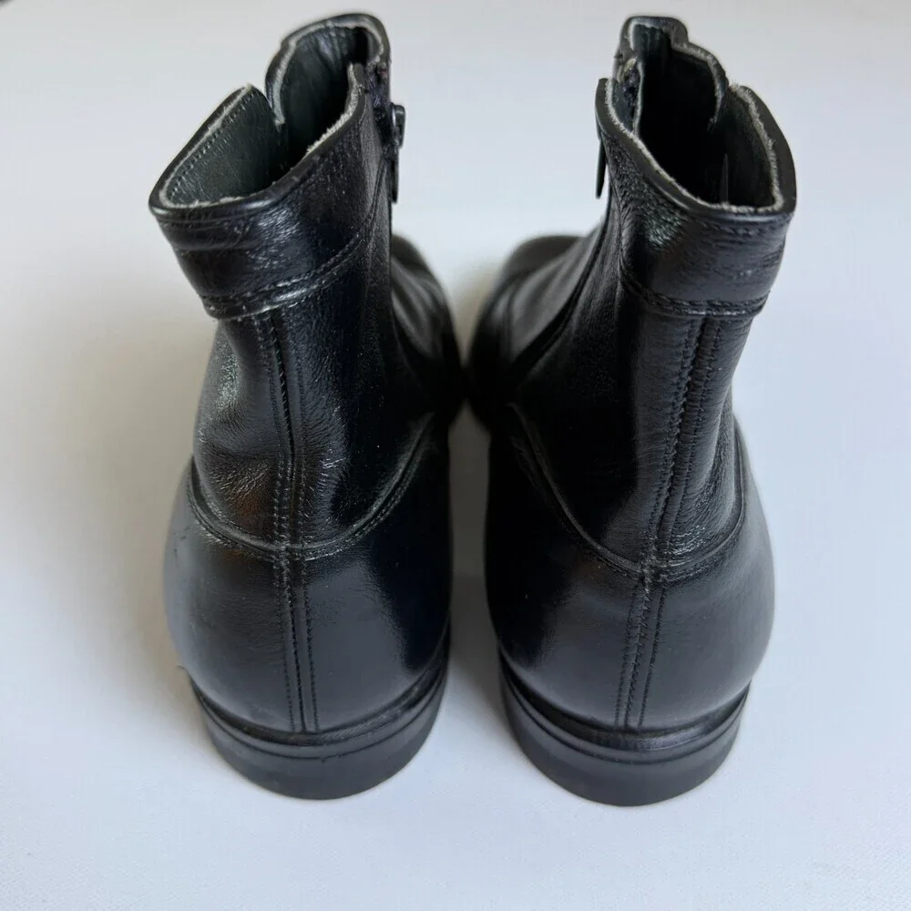 Vintage 60s 70s Side Zip Boots O'Sullivan Heel Union Made Men's 8EE (Extra Wide)